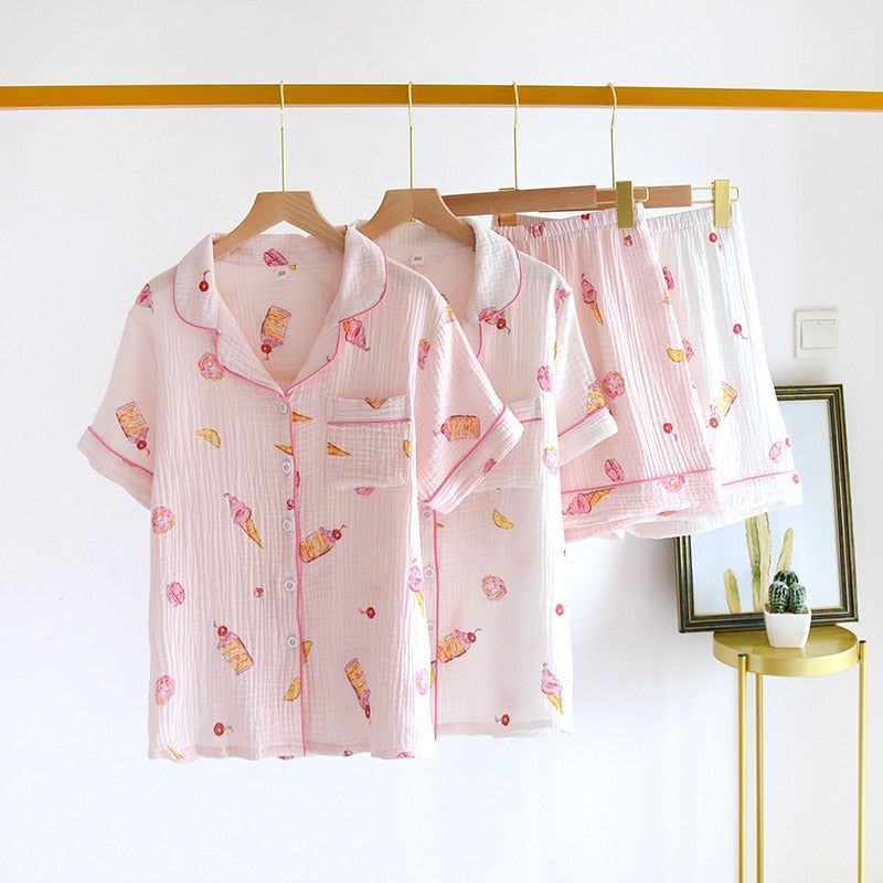 The Cute Ice-Cream Print Pajama Set Original Pajamas-Original Pajamas