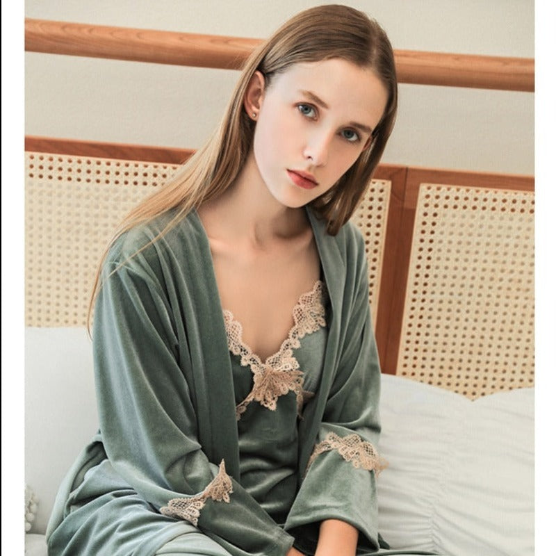 The Velvet Lace Pajama Set Best Adult Pajamas-Original Pajamas