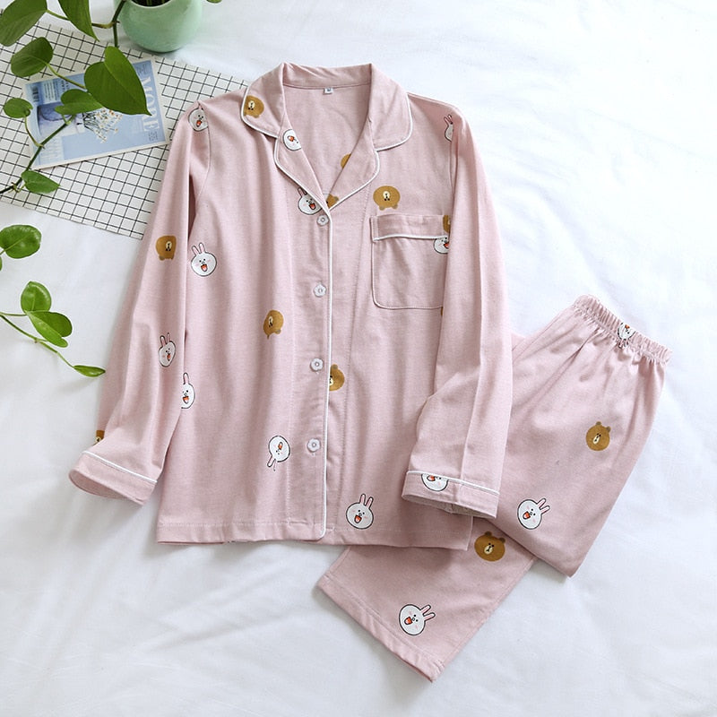 The Cute Animal Face Pajama Set Original Pajamas-Original Pajamas