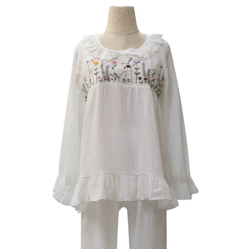 The Flowered Cotton Spring Original Pajamas-Original Pajamas