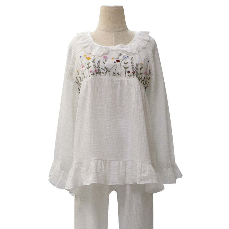 The Flowered Cotton Spring Original Pajamas-Original Pajamas