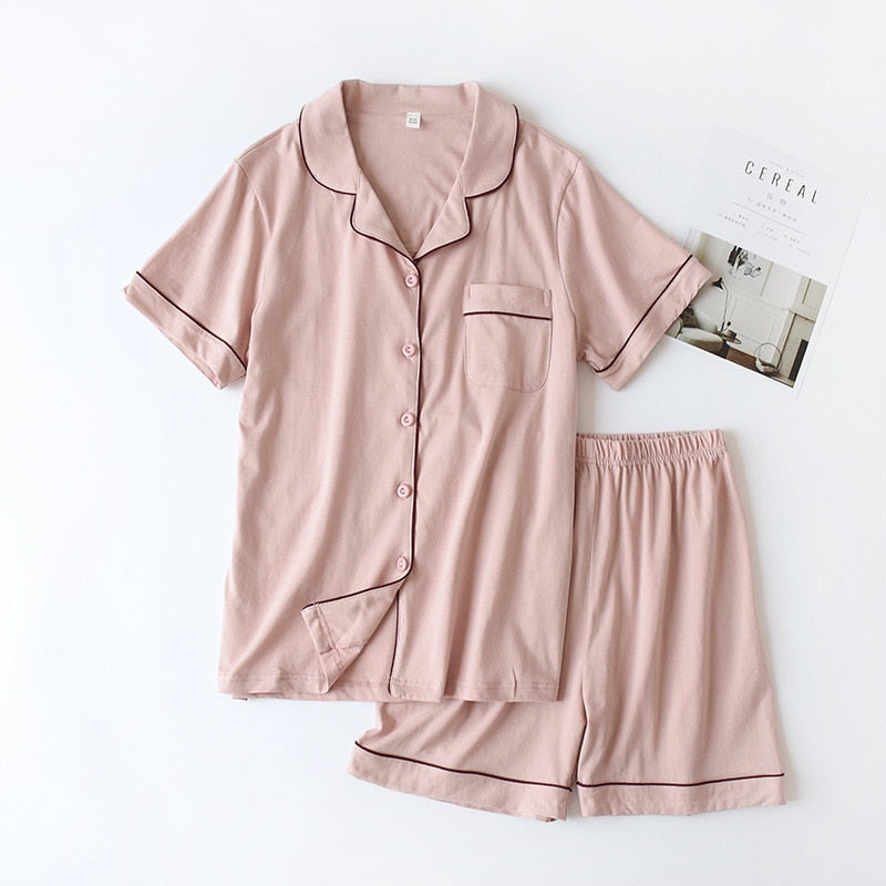 The Short Sleeve And Shorts Pajama Set Original Pajamas-Original Pajamas