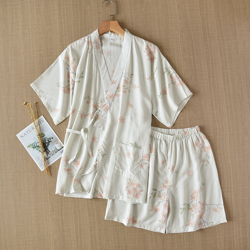 The Printed Kimono Shorts Set Best Affordable Pajamas-Original Pajamas