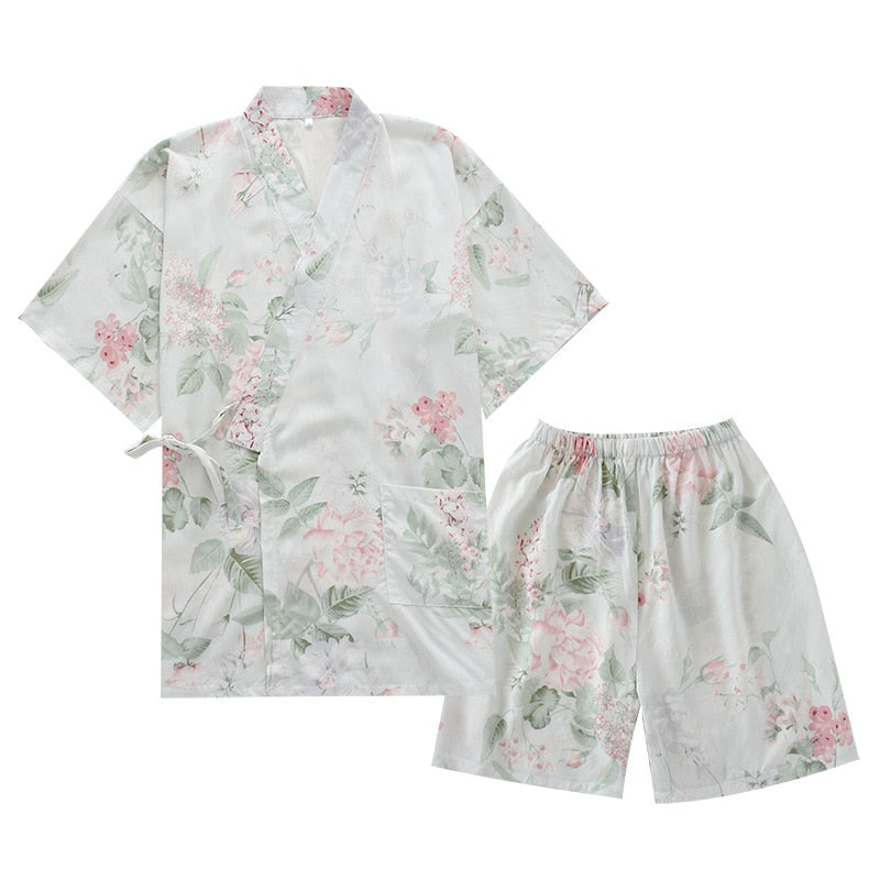 The Printed Kimono Shorts Set Best Affordable Pajamas-Original Pajamas