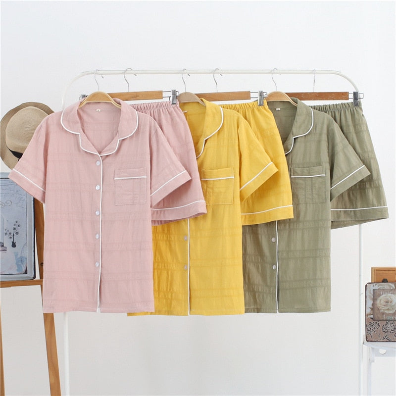 The Gauze Solid Original Pajamas-Original Pajamas