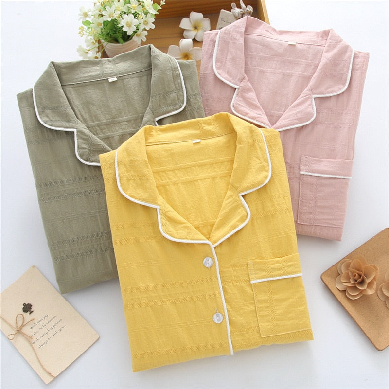 The Gauze Solid Original Pajamas-Original Pajamas