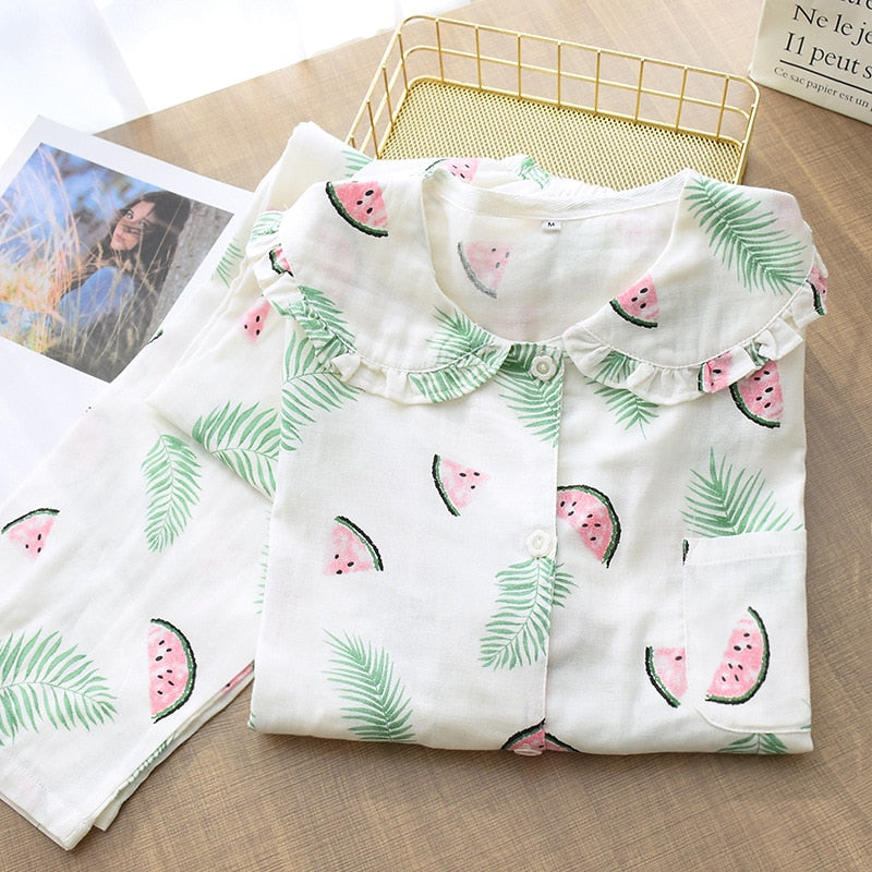 The Cute Fruit Print Pajamas Set Original Pajamas-Original Pajamas
