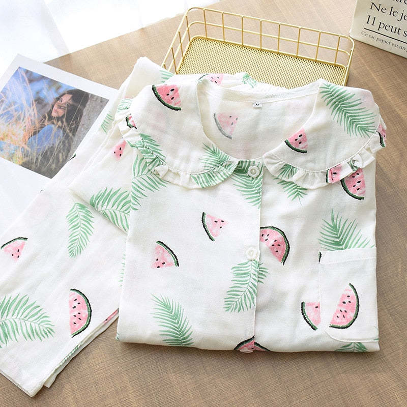 The Cute Fruit Print Pajamas Set Original Pajamas-Original Pajamas