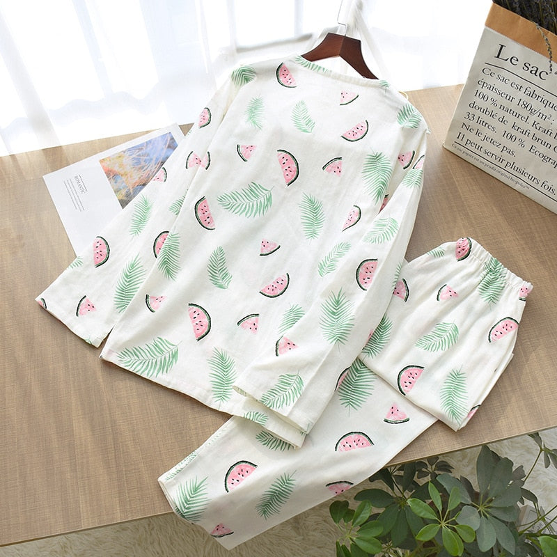 The Cute Fruit Print Pajamas Set Original Pajamas-Original Pajamas
