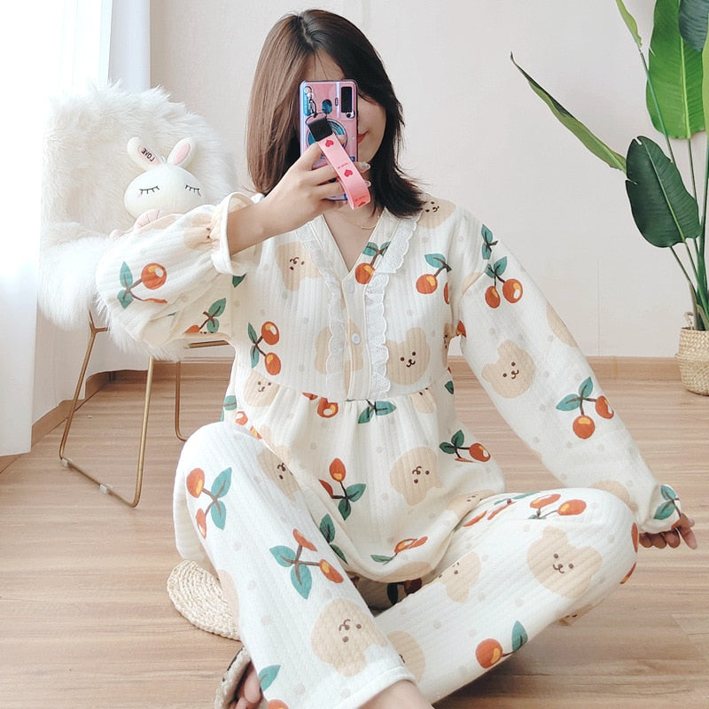 The Cute Knitted Original Pajamas-Original Pajamas