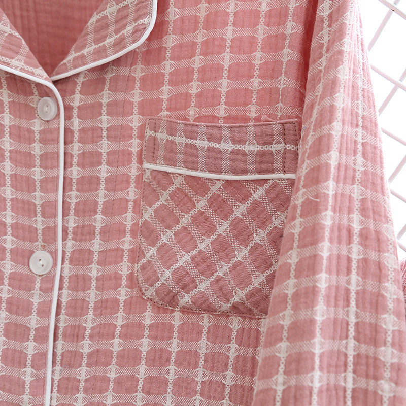 The Crepe Checked Original Pajamas-Original Pajamas