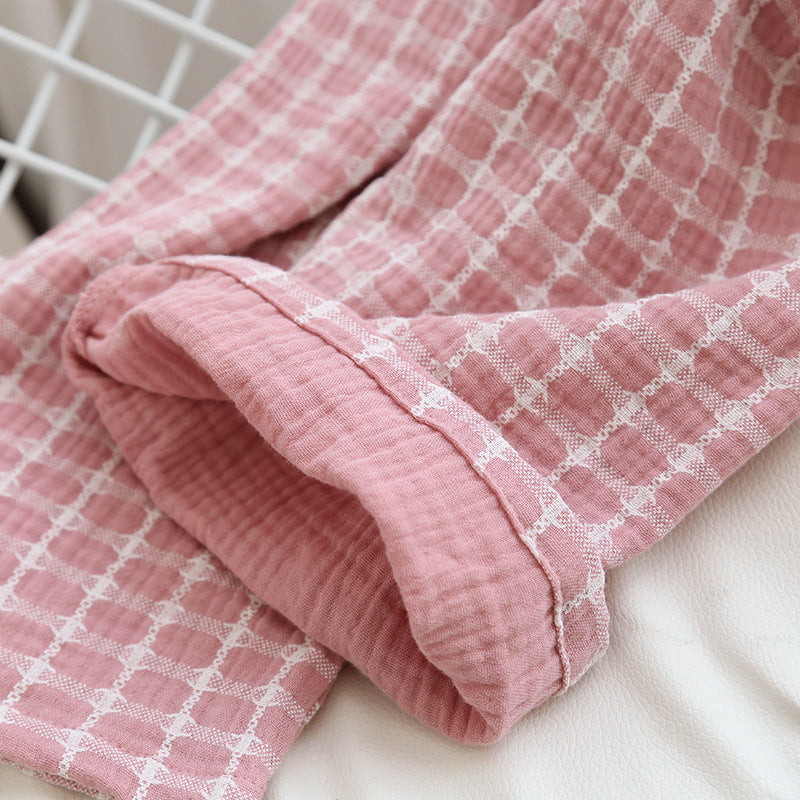 The Crepe Checked Original Pajamas-Original Pajamas