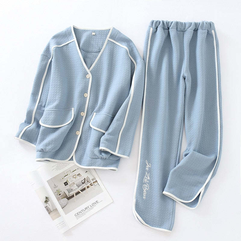 The Thick Double Pocket Pajama Set 2 Piece Pj Set-Original Pajamas