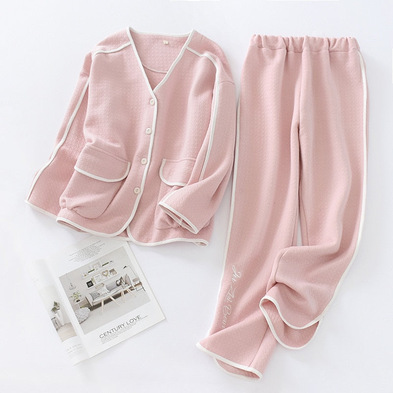 The Thick Double Pocket Pajama Set 2 Piece Pj Set-Original Pajamas