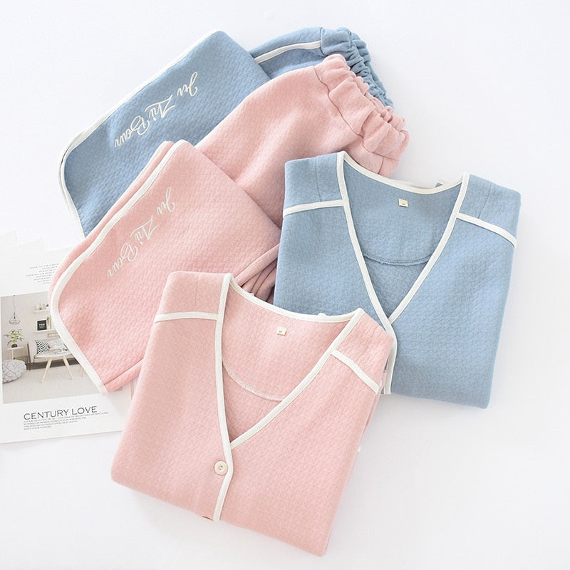 The Thick Double Pocket Pajama Set 2 Piece Pj Set-Original Pajamas