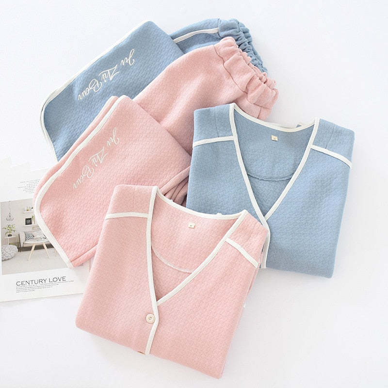 The Thick Double Pocket Pajama Set 2 Piece Pj Set-Original Pajamas