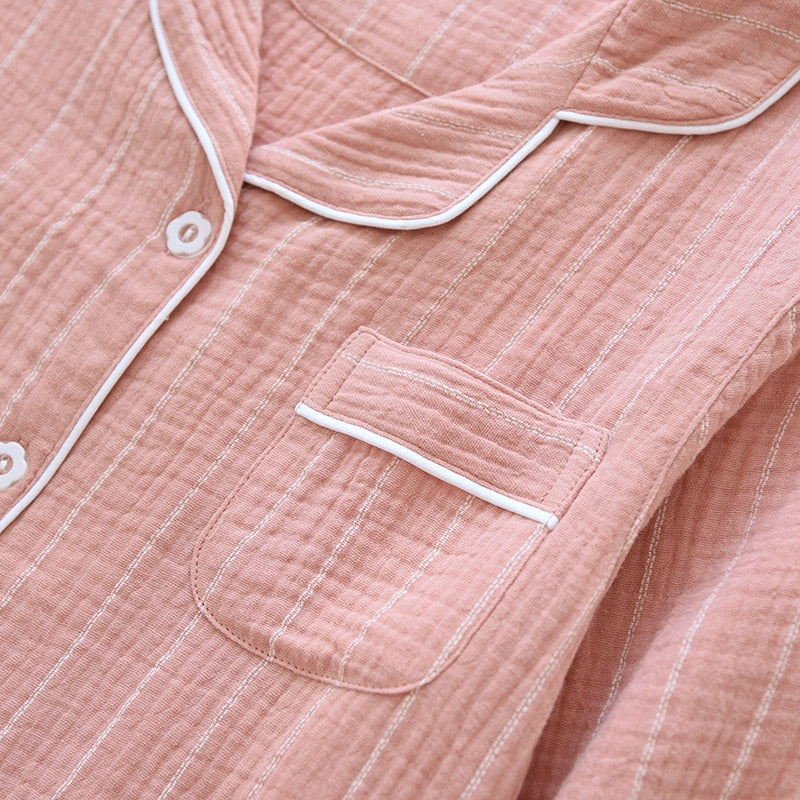 The Cotton Button-Up Solid Original Pajamas-Original Pajamas