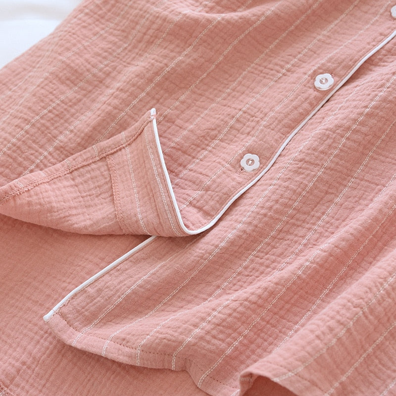The Cotton Button-Up Solid Original Pajamas-Original Pajamas