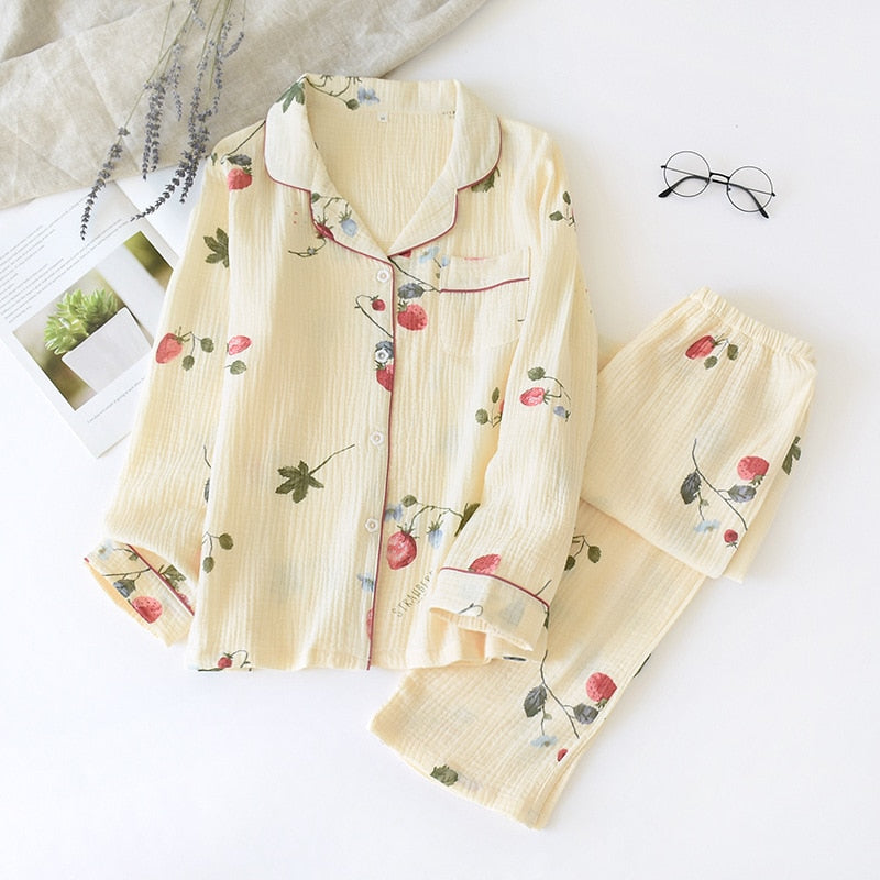 The Floral Full Sleeve Pajama Set Original Pajamas-Original Pajamas