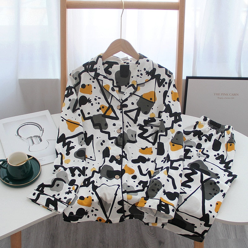 The Retro Print Original Pajamas-Original Pajamas