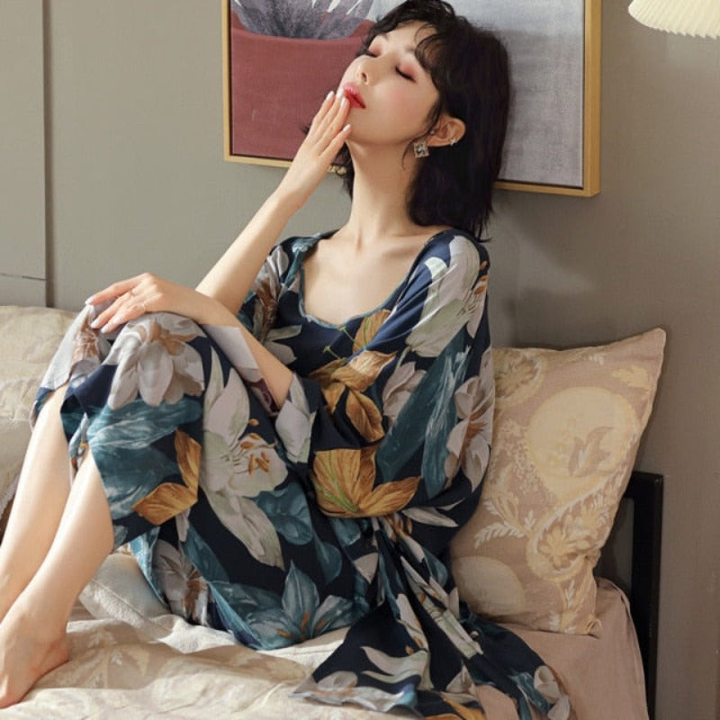 The Multi Color Print Sleepwear Best Cooling Pajamas For Ladies-Original Pajamas