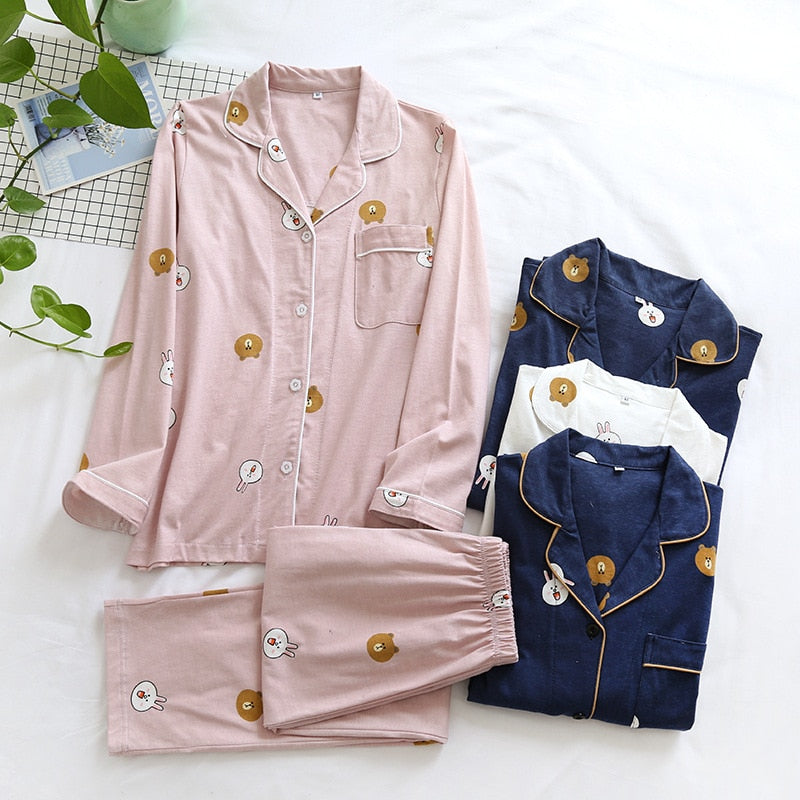 The Cute Animal Face Pajama Set Original Pajamas-Original Pajamas