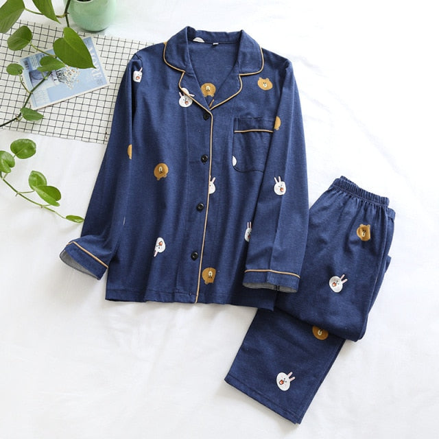 The Cute Animal Face Pajama Set Original Pajamas-Original Pajamas