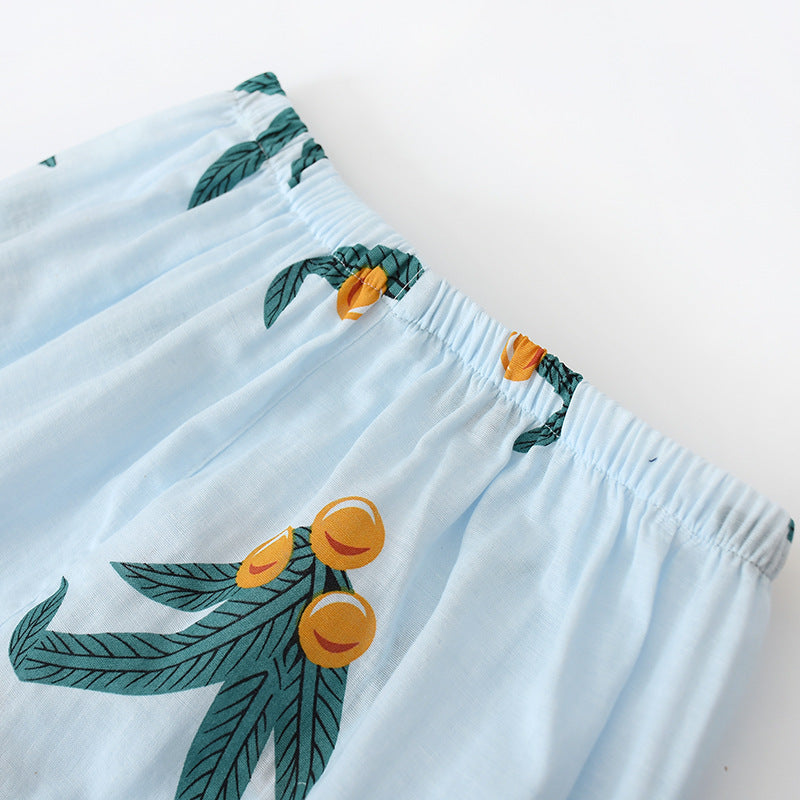 The Leaf Printed Original Pajamas-Original Pajamas