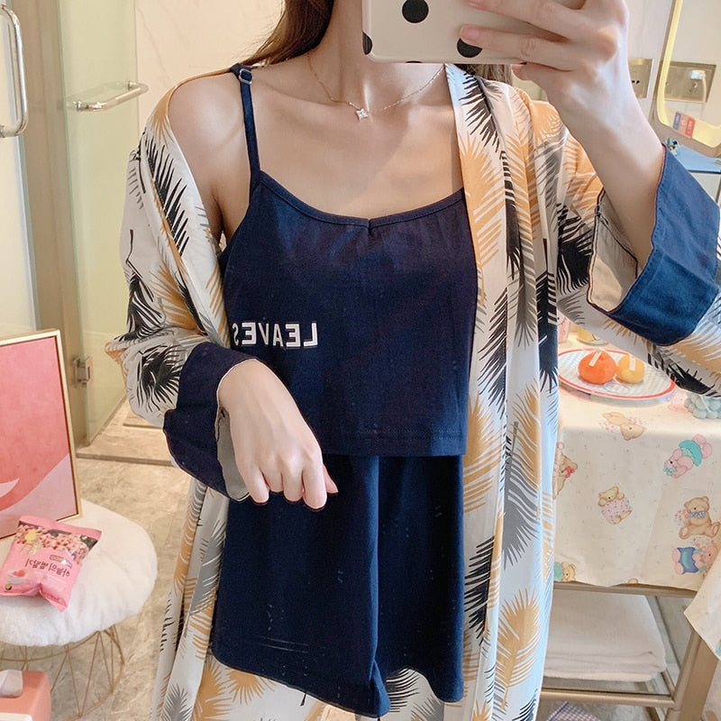 The Floral Printed Sleepwear Original Pajamas-Original Pajamas