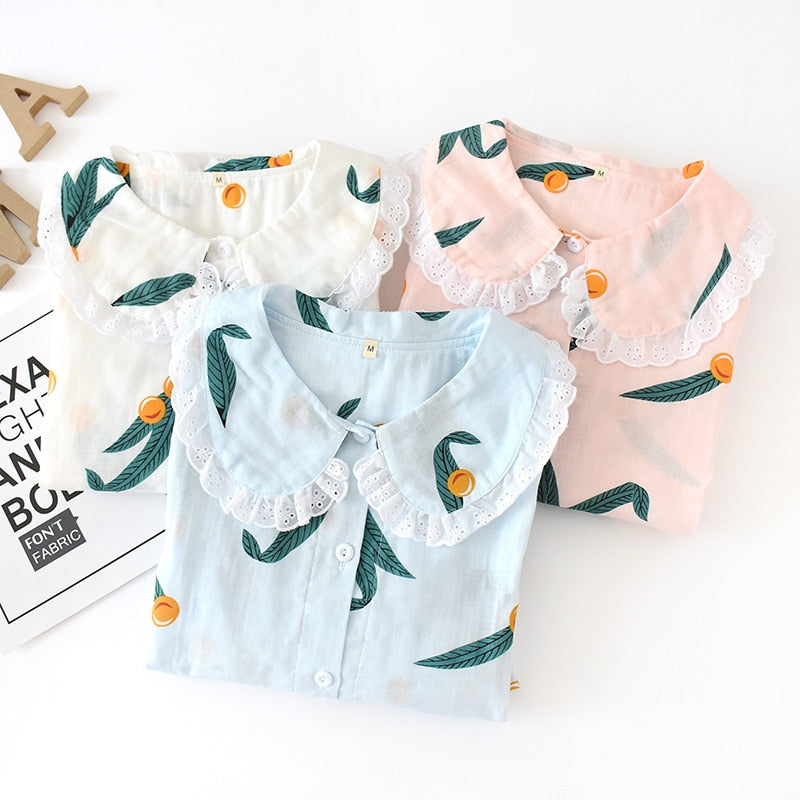 The Leaf Printed Original Pajamas-Original Pajamas