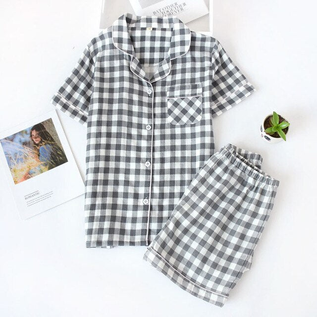 The Short Sleeved Thin Best Cotton Pajamas-Original Pajamas