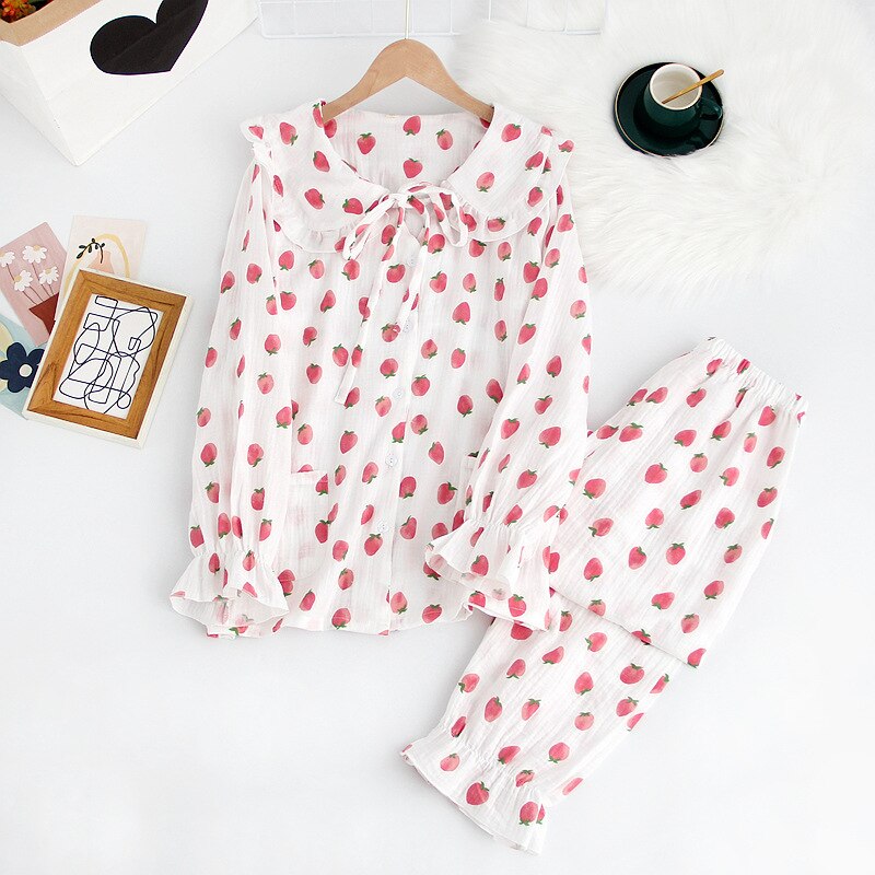 The Strawberry Printed Original Pajamas-Original Pajamas