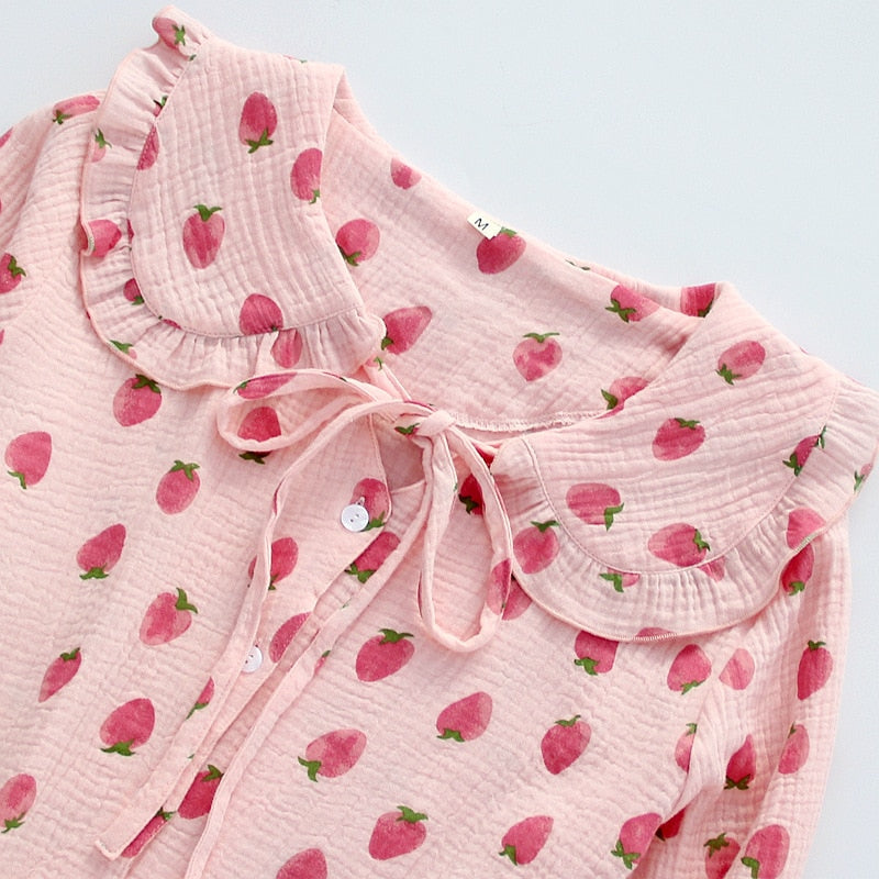 The Strawberry Printed Original Pajamas-Original Pajamas