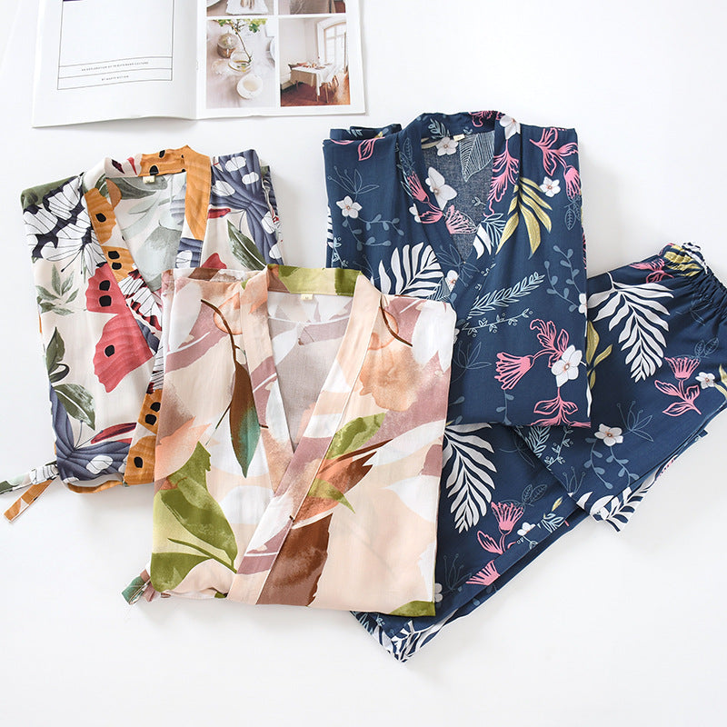 The Floral Half Sleeve Original Pajamas-Original Pajamas