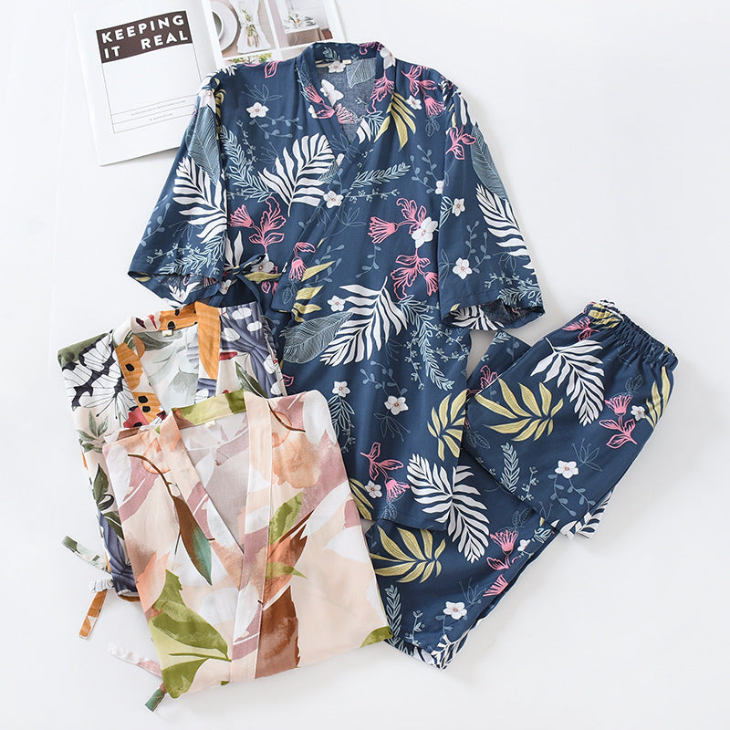 The Floral Half Sleeve Original Pajamas-Original Pajamas