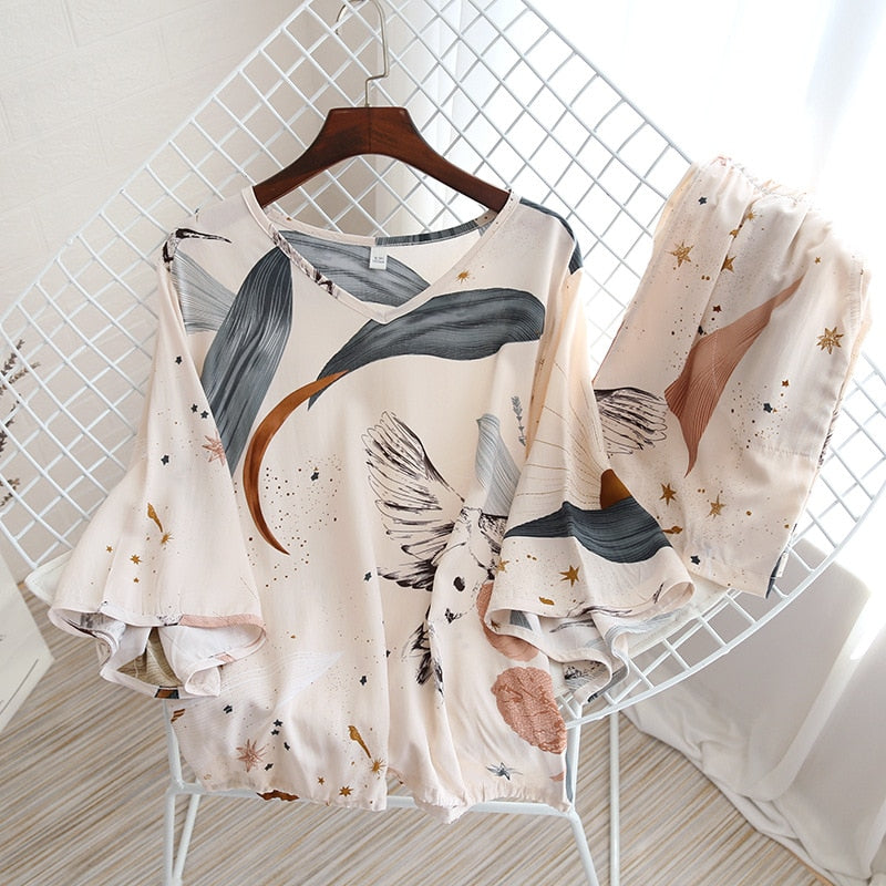 The Casual Rayon Original Pajamas 2 Piece Sleepwear-Original Pajamas