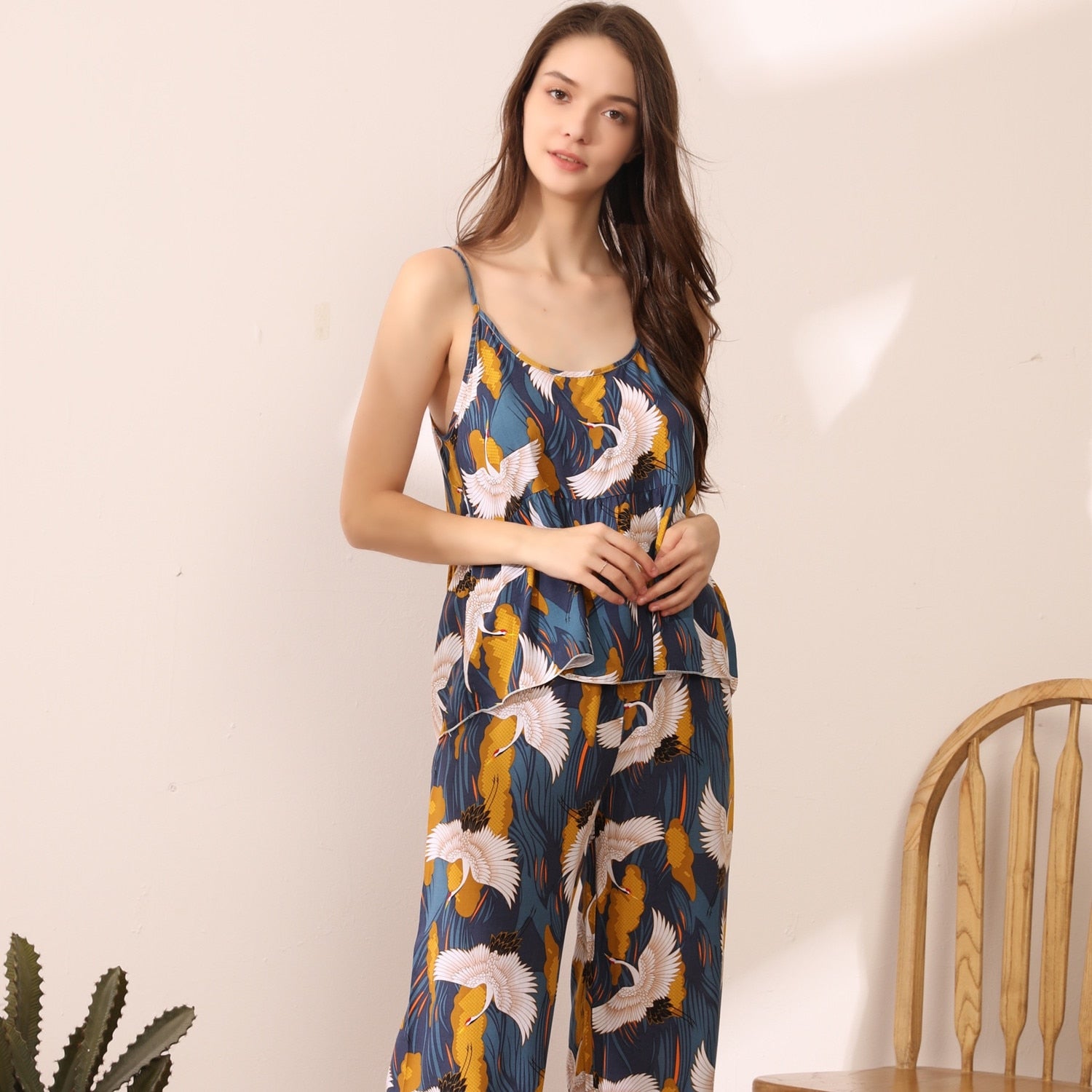 The Elegant Crane Set Original Pajamas-Original Pajamas