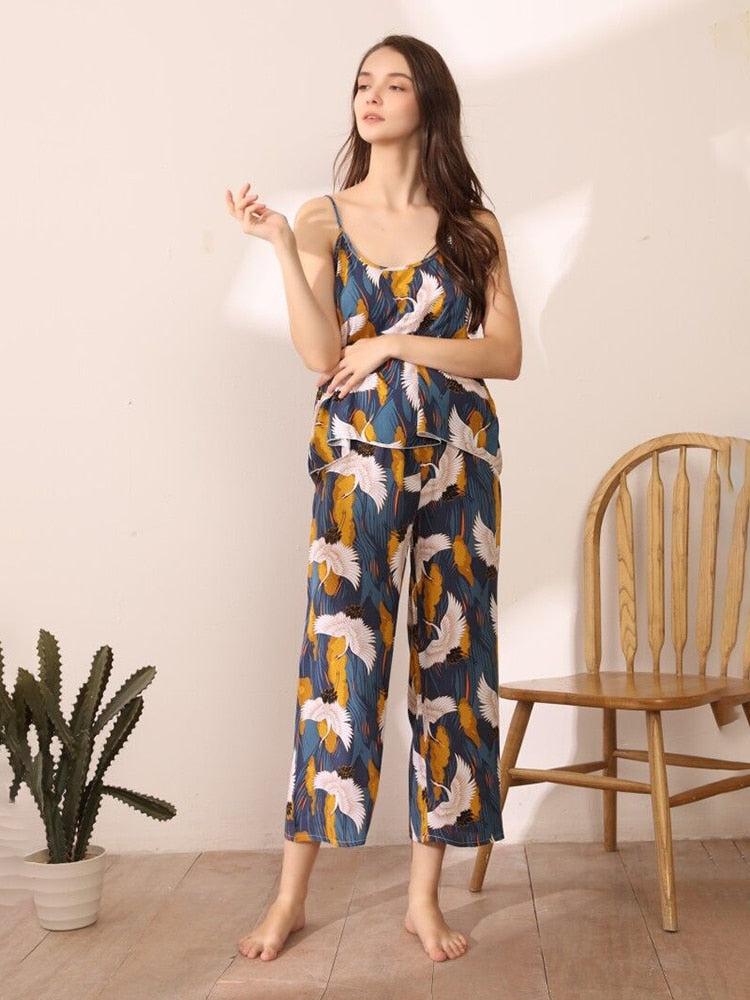 The Elegant Crane Set Original Pajamas-Original Pajamas