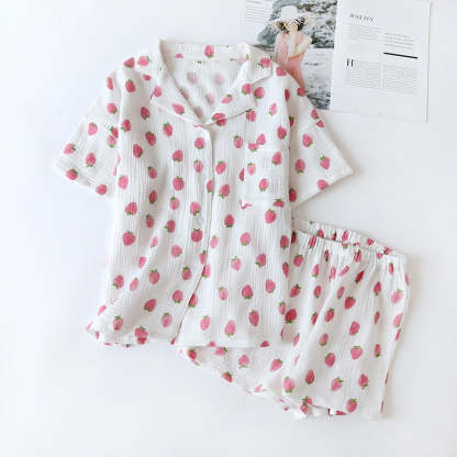 The Strawberry Shorts Set Original Pajamas-Original Pajamas