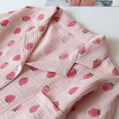 The Strawberry Shorts Set Original Pajamas-Original Pajamas