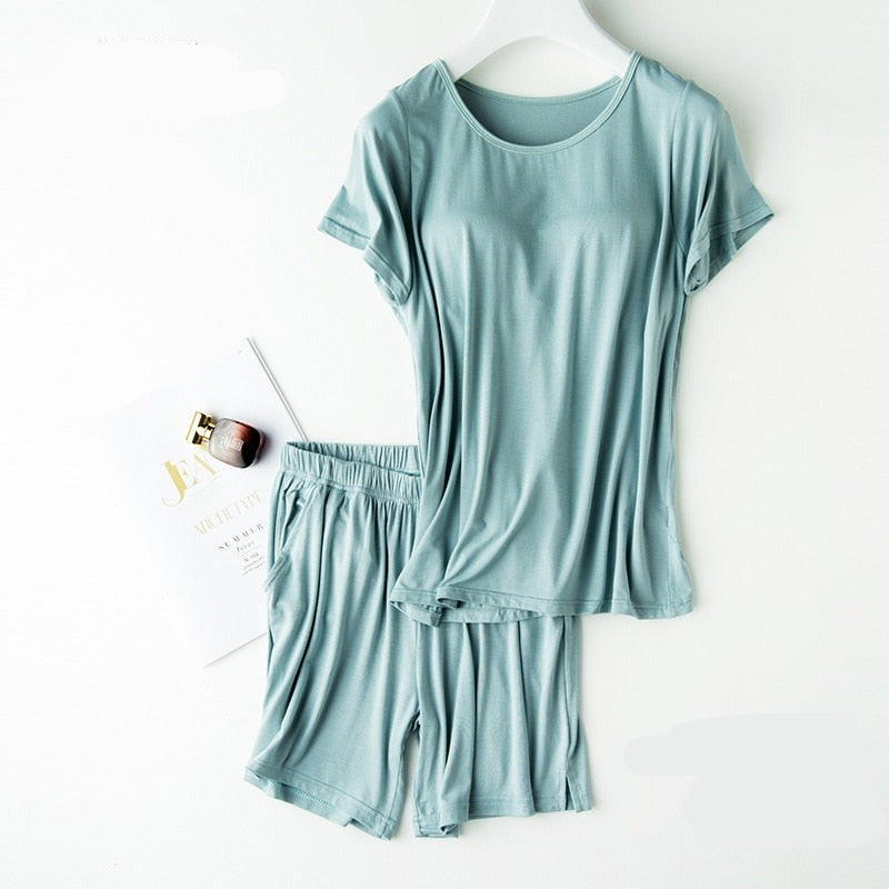 The Padded Pajama Short Set Original Pajamas-Original Pajamas