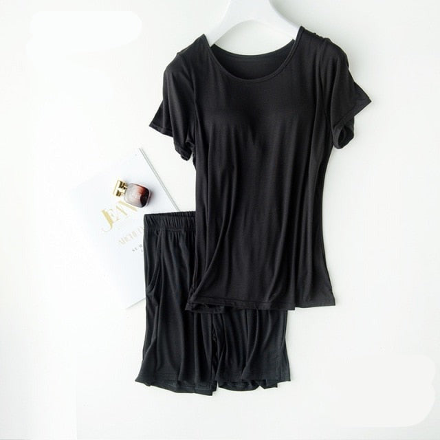 The Padded Pajama Short Set Original Pajamas-Original Pajamas