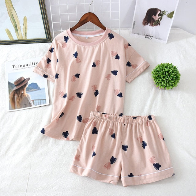 The Printed Shorts Pajama Sets Best Womens Pajamas-Original Pajamas