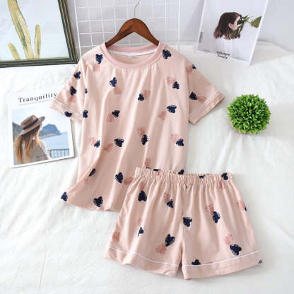 The Printed Shorts Pajama Sets Best Womens Pajamas-Original Pajamas
