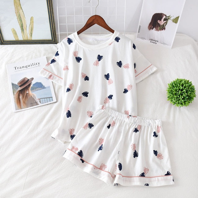 The Printed Shorts Pajama Sets Best Womens Pajamas-Original Pajamas