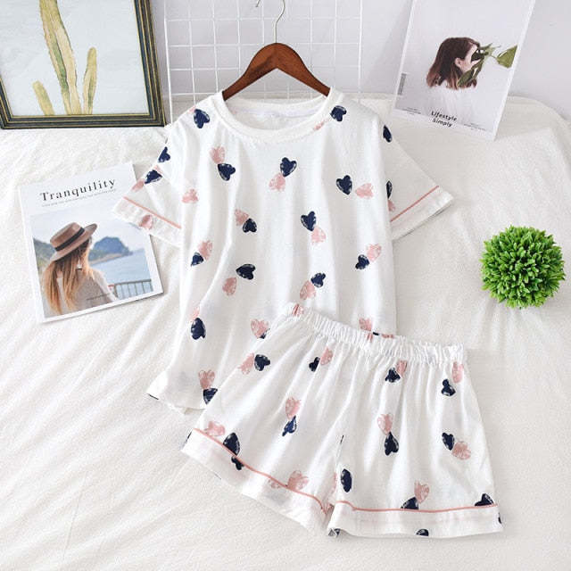 The Printed Shorts Pajama Sets Best Womens Pajamas-Original Pajamas