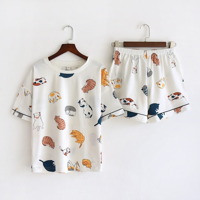 The Printed Shorts Pajama Sets Best Womens Pajamas-Original Pajamas