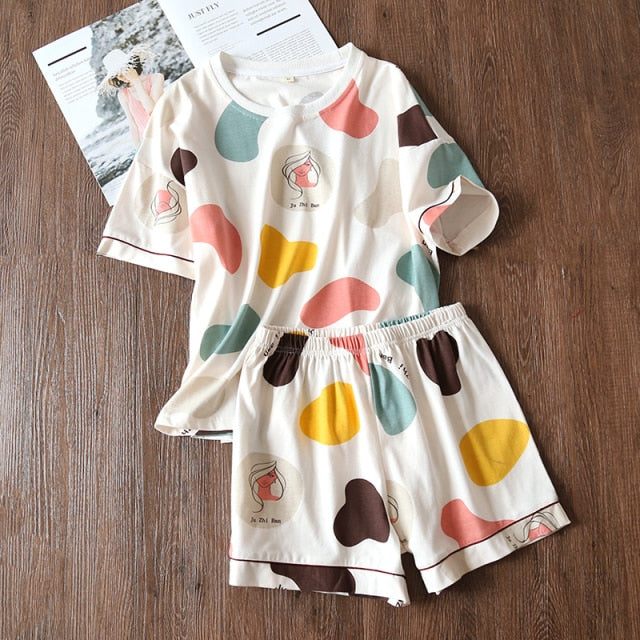 The Printed Shorts Pajama Sets Best Womens Pajamas-Original Pajamas