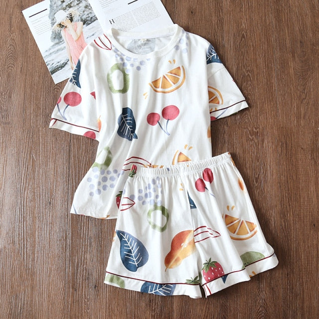 The Printed Shorts Pajama Sets Best Womens Pajamas-Original Pajamas