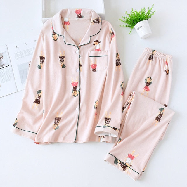 The Two-Piece Printed Original Pajamas-Original Pajamas